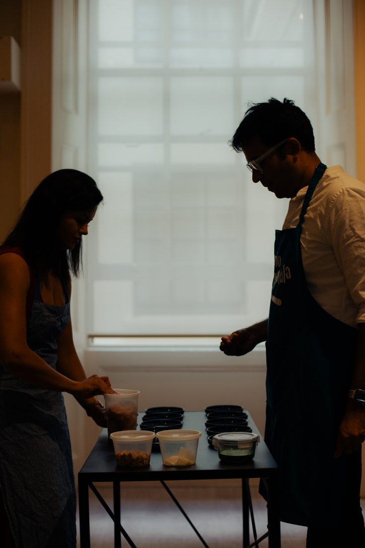 Prepping by the window light